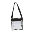 thumbnail image 4 of Bolso transparente de PVC, bolsa de almacenamiento cruzada en capas impermeable ajustable para viaje, 4 of 8
