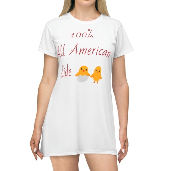 UNIQUELY HERS T-Shirt Dress (AOP)