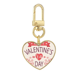 thumbnail image 1 of Rojo feliz dia de San Valentin 14 corazon flecha Llavero de metal en forma de corazón dorado, 1 of 3