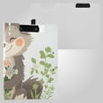 thumbnail image 2 of Happy Wolf Holds Flowers Foldable Binder Folder Clipboard with Pen Slot Double Clips A4 Size File Storage, 2 of 8