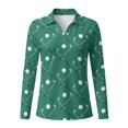 thumbnail image 4 of Jeiento Golf Club Women's Golf Shirts, Long Sleeve Sports Training Tops, V Neck Moisture Wicking Quick Dry Sun Protection Top for Court Practice and Outdoor Travel, 4 of 7