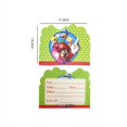 thumbnail image 1 of Tarjeta de invitación de juego de dibujos animados Super Bros, Mini tarjeta de felicitación, tipo de una sola página, evento, melocotón, suministros de fiesta de cumpleaños, Envío Gratis, 1 of 4
