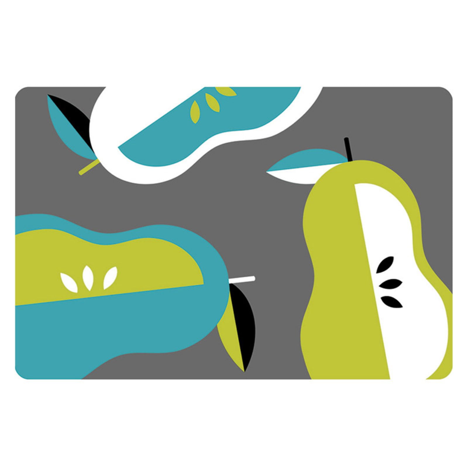 Mainstays Decor Mat Giant Pears Foam Kitchen Mat, 1.5' x 2.5'