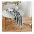 thumbnail image 4 of Mantel Redondo Para Mesa De Comedor color gris, 4 of 4