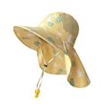 thumbnail image 4 of QHFBli Kids Sun Hat UPF50+ Sun Protection Bucket Hat Toddler Summer Beach Play Hats with Neck Flap for Girl Boy 0-3 Years, 4 of 4