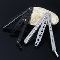 thumbnail image 2 of Not Sharpened Butterfly Cutter Easy To Carry Learning Simulation Tools High Hardness Mini Folding Cutter For Practicing Qinhai, 2 of 4
