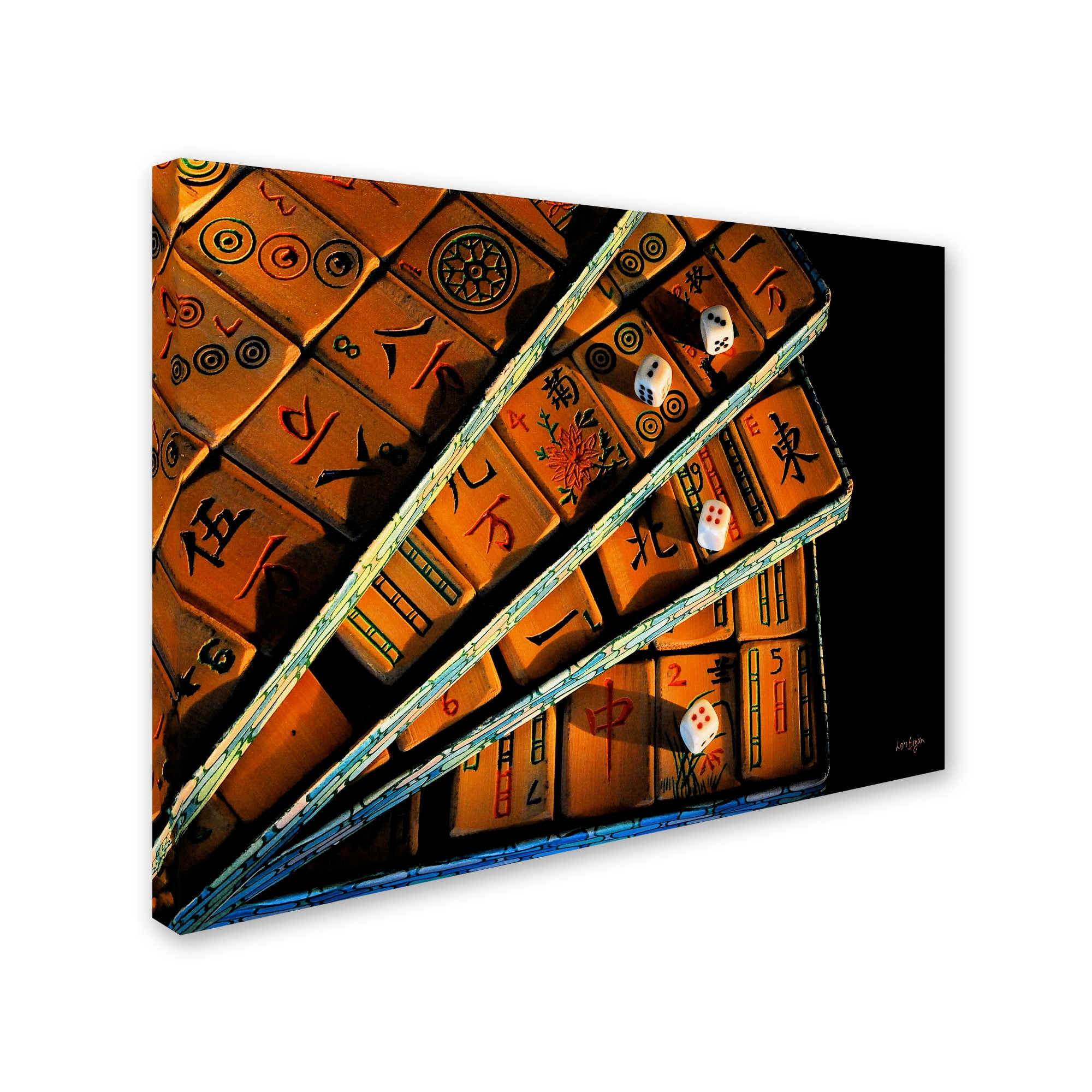 Trademark Fine Art "Mad For Mahjong" Canvas Art by Lois Bryan