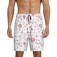 thumbnail image 1 of Fotbe Retro Floral Pantalones Cortos de Pijama para Hombre, Ropa de Dormir, Pantalones de Pijama Cortos para Hombre-X-Large, 1 of 6