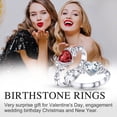 thumbnail image 4 of Bestyle Infinity Love Celtic Knot Rings for Women Pure 925 Sterling Silver Heart Rings November Yellow Topaz Rings for Mom Daughter Wife Girlfriend, 4 of 9
