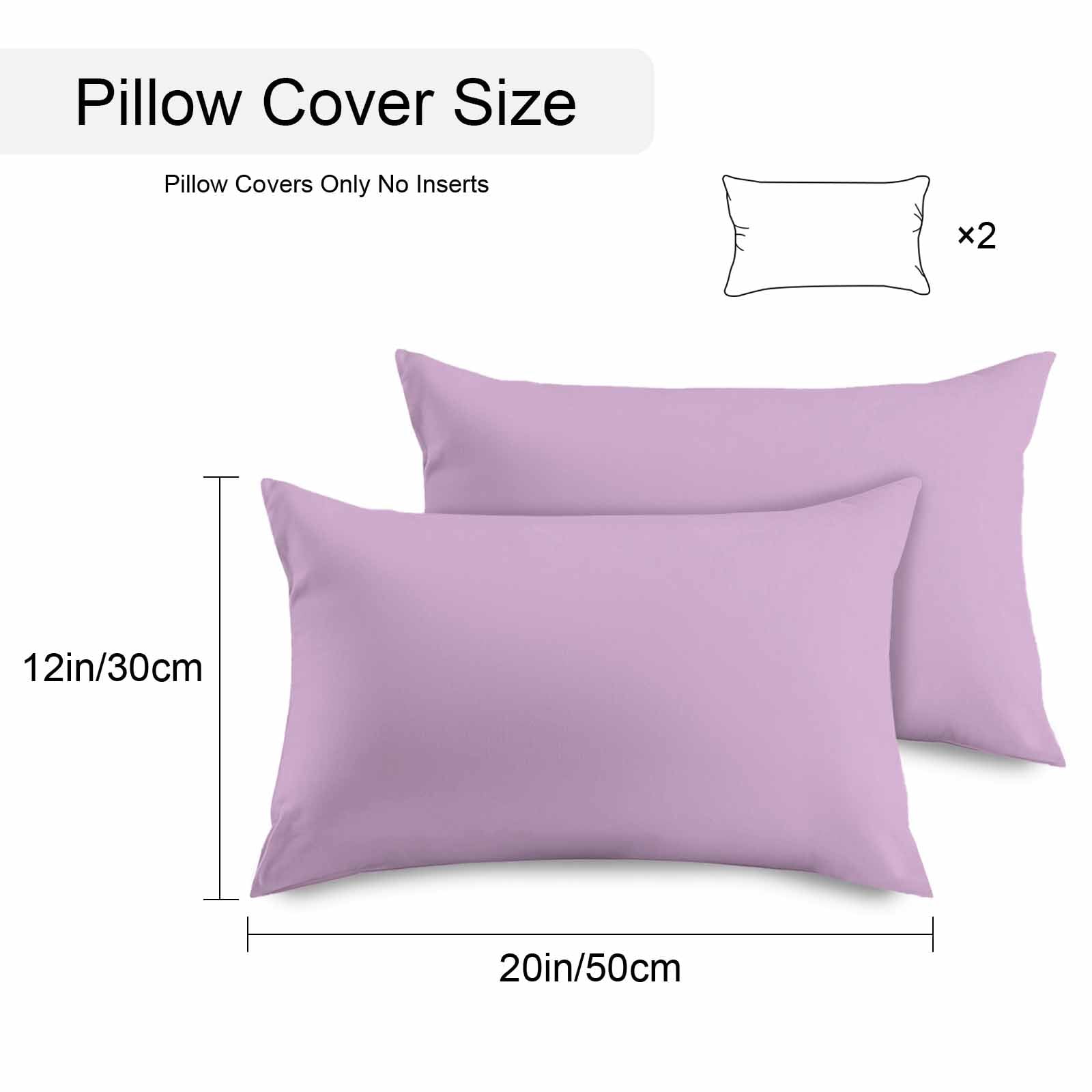 Outdoor Waterproof Throw Pillow Covers Set of 2 Lavender Decorative Pillowcases Lumbar Outdoor Pillows Cushion Case 20x12 Inch Solid Purple Color Patio Pillows for Couch Sofa Bed Garden