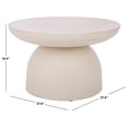 thumbnail image 3 of Safavieh Dylan Outdoor Modern Polyfiber Coffee Table, White, 3 of 9