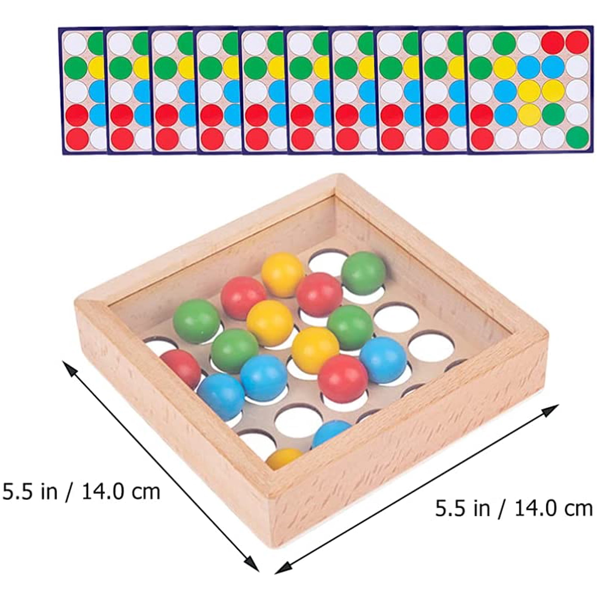 HTCM 1 Set Wooden Peg Board Beads Game Wooden Go Games Set Shuttle Beads  Board Games Rainbow Clip Beads Puzzle Early Education Puzzle Board Game for  Kids Children | Walmart Canada