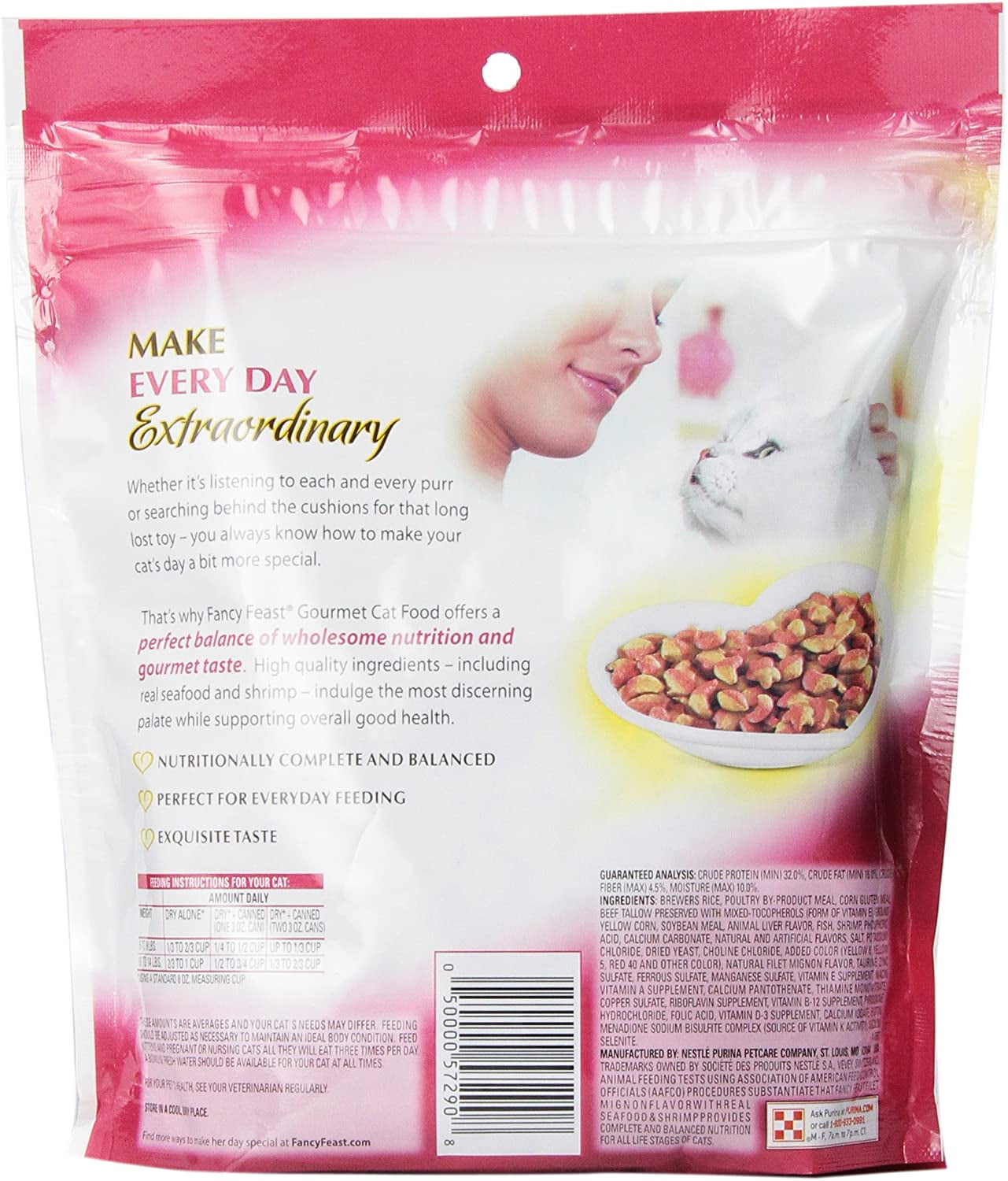 Purina Fancy Feast Filet Mignon With Real Seafood & Shrimp Cat Food 16 Ounce (Pack of 12)