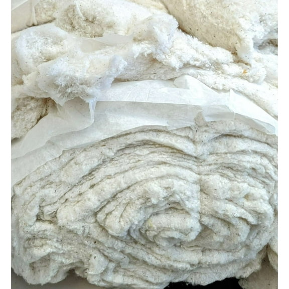 White Lotus Home Raw Cotton Stuffing | All Natural | US Green Cotton - 5 LB