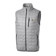 thumbnail image 2 of Men's Cutter & Buck Gray Minnesota Vikings Big & Tall Rainier PrimaLoft Eco Insulated Full-Zip Puffer Vest, 2 of 3