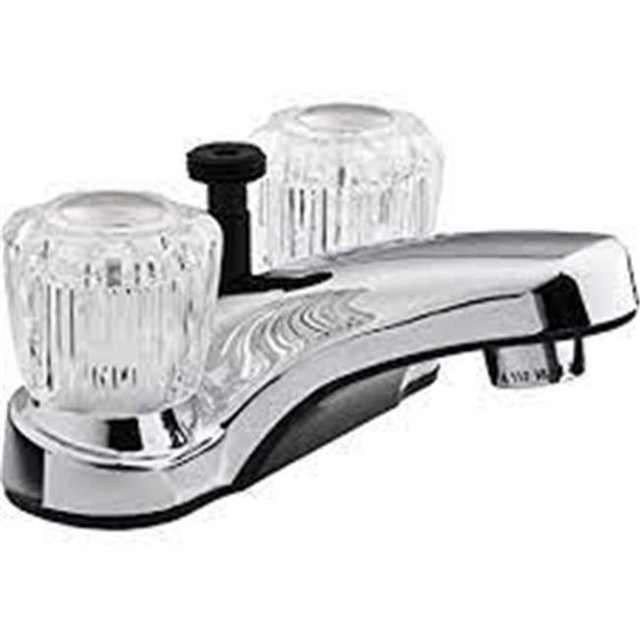 RV Lavatory Faucet with Diverter - Chrome Polished