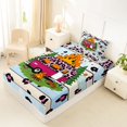 thumbnail image 4 of Manfei Leopard Print Camper Twin Sheets,Country Farmhouse Lodge Bedding,Pink,3 Pieces,1 Fitted Sheet and 1 Pillowcase, 4 of 6