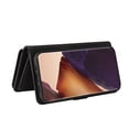 thumbnail image 6 of Wallet Case for Galaxy Note 20 Ultra, Magnetic Zipper Pouch Premium PU Leather with Kickstand Wallet Flip Shockproof Case Wrist Strap Card Slots Holder Pocket Samsung Galaxy Note 20 Ultra, Black, 6 of 18