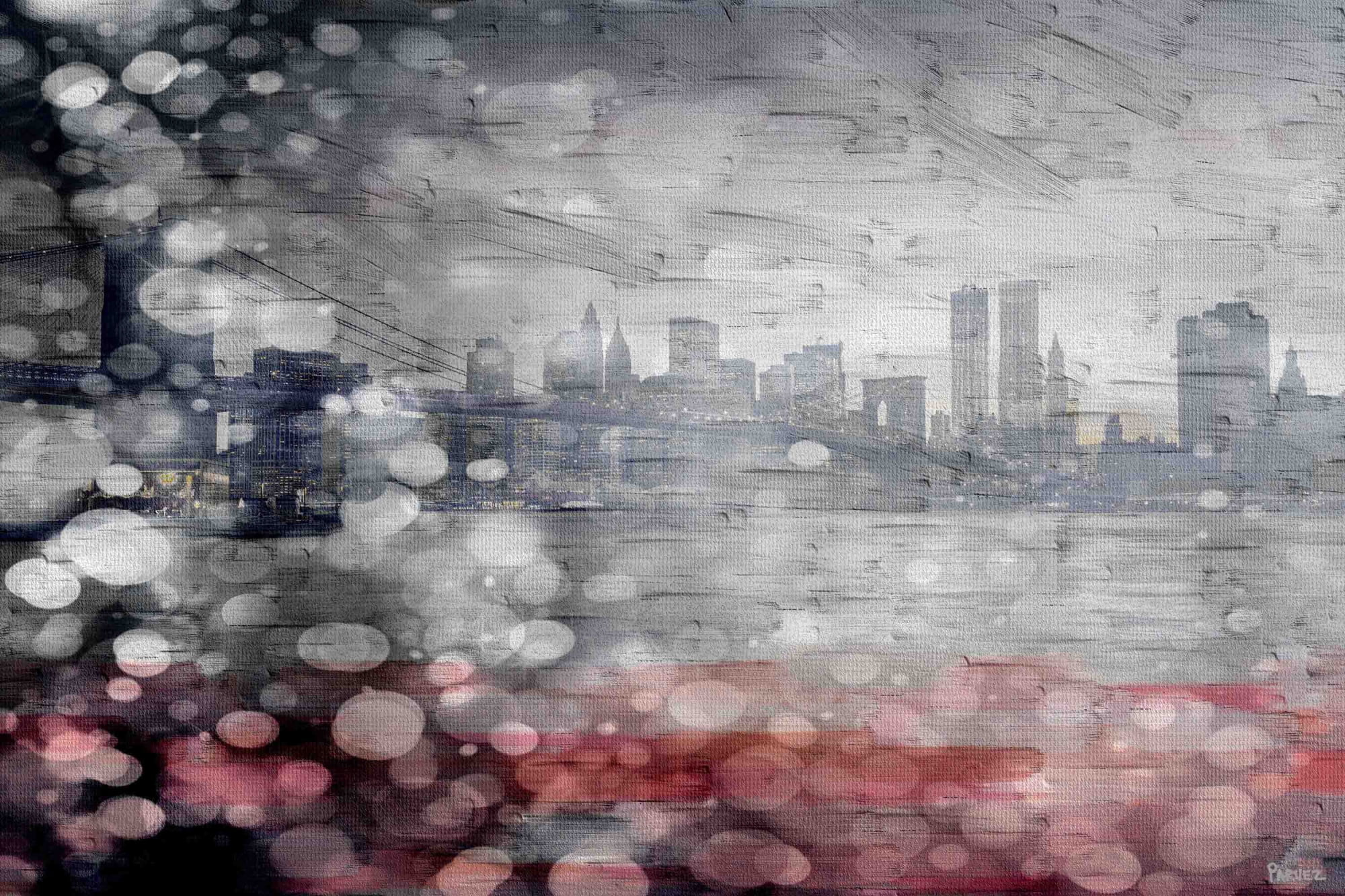 Parvez Taj "NYC Storm" Print on Canvas