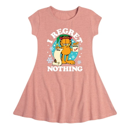 

Garfield - I Regret Nothing - Toddler And Youth Girls Fit And Flare Dress
