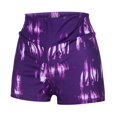thumbnail image 2 of Gibobby Pantalones deportivos Pantalones cortos de yoga para correr con cintura alta de verano para mujer(Morado， L), 2 of 5