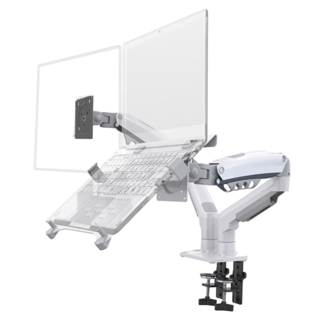 Desktop F160- 2 Spring Dual Arm Stand for 17 Inch -27 Inch Monitor Holder Laptop Support Air Mount Stand Load A,1 * Monitor Holder