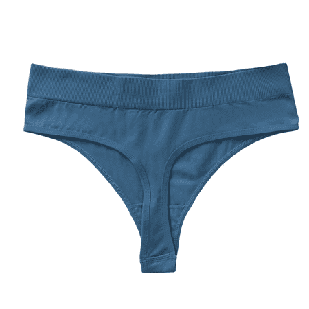 Fulorrnie Underwear for Women Comfort Hipster Breathable Seamless Panties Briefs Banded Waist Moisture Wicking Panty Sky Blue XL