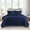 Navy Weave, variant on JML Quilt Set 3 Piece Microfiber Coverlet Shams Set, Soft Lightweight Queen, Blue