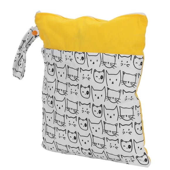 Bolsa de pañales seca y húmeda,Bolsa de almacenamiento de pañales seca y húmeda con patrón de dibujos animados Características de vanguardia