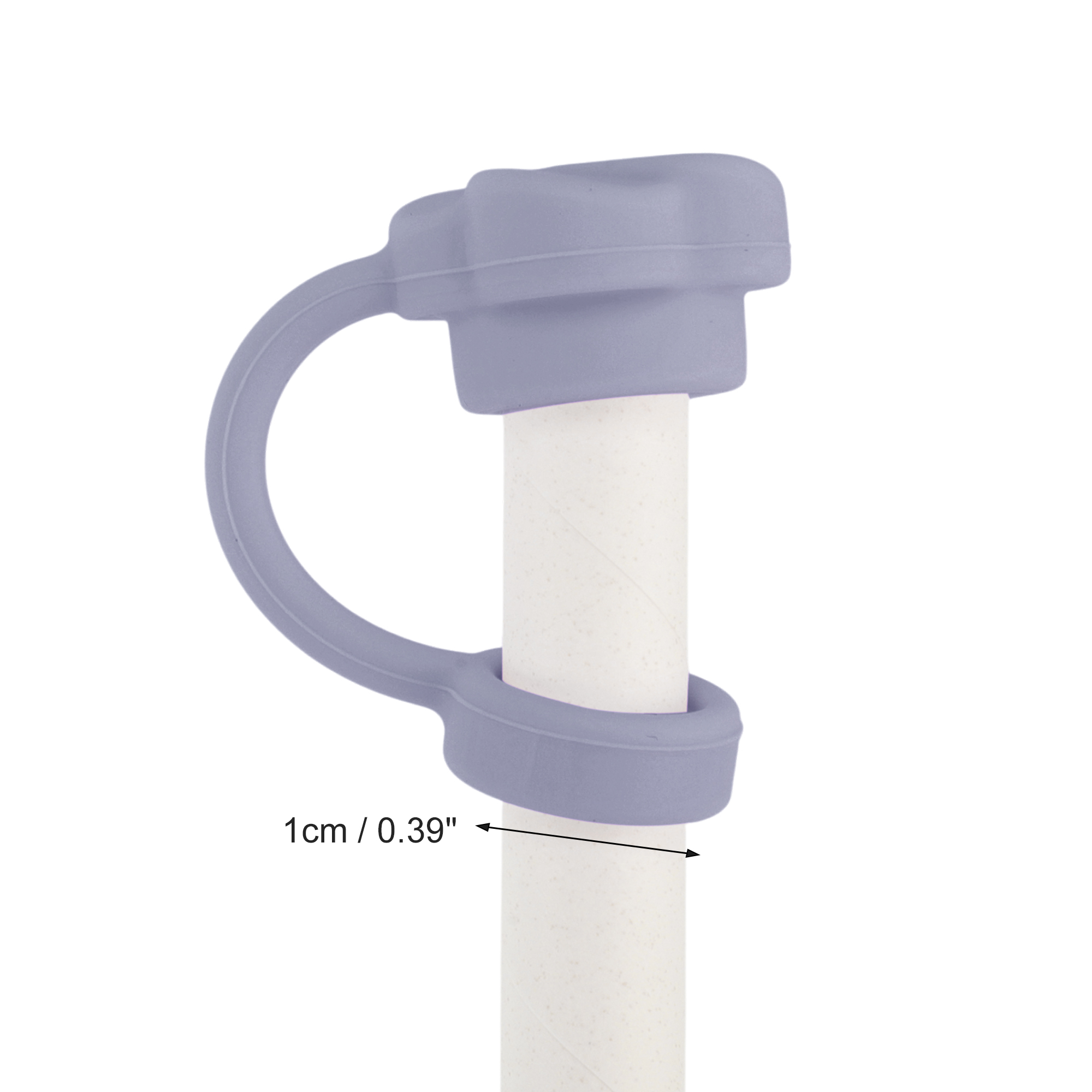 Unique Bargains Dust-Proof 30oz Straw Cover Set of 4 Purple