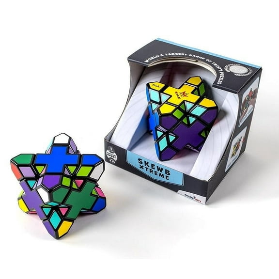 Meffert's Skewb Xtreme - The Original 10-Sided Diamond Brainteaser Puzzle Challenge from Recent Toys - Travel Friendly Fun for Ages 9 - Adult