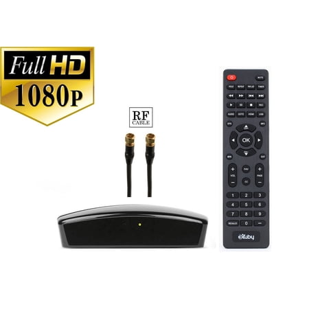 Digital Converter Box + RF Cable Bundle To View and Record Over The
