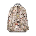thumbnail image 3 of Stylish Mushroom Pattern Backpack for School College, Cute Bookbag for Women, Large Capacity Laptop Daypack for Campus, Durable Lightweight Design, Wonderful Gift, 3 of 6