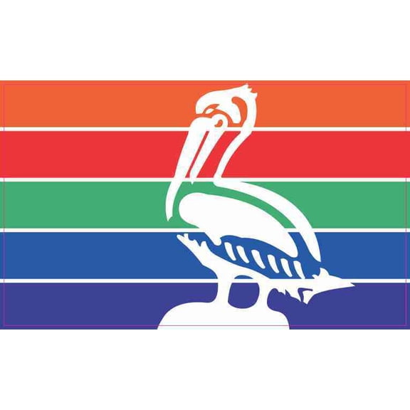 5in x 3in St. Petersburg Florida Flag Magnet