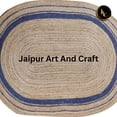 thumbnail image 3 of Jaipur Art And Craft Natural Jute Oval Area Rug Hand Braided Reversible Boho Décor Carpet Rug Size - (4x6 Sq Feet), (48x72 Inches), (120x180 CM), 3 of 5