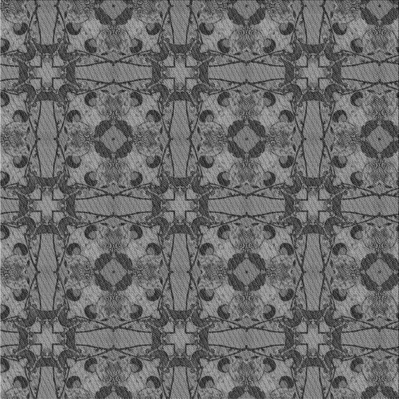 Ahgly Company Indoor Square Patterned Black Cow Black Area Rugs, 8' Square