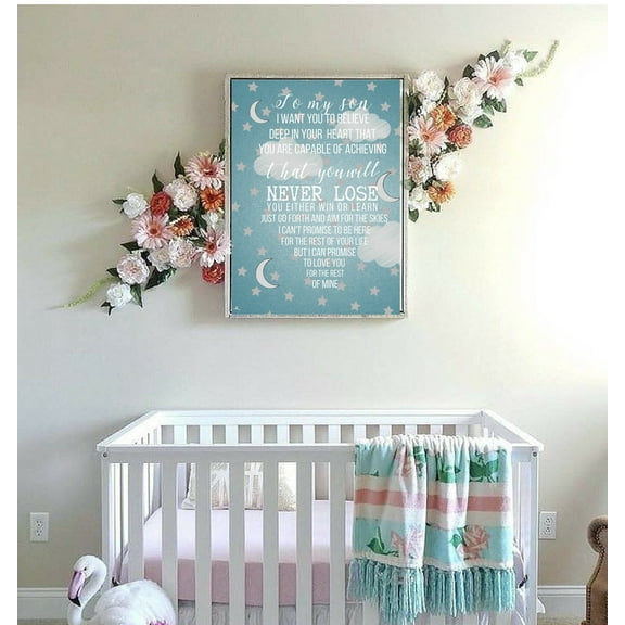 Custom Nursery room Sign Wall Art Framed