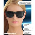 thumbnail image 5 of grinderPUNCH Mens and Womens Polarized Sunglasses UV400 Protection Classic Retro Driving Sun Glasses Trendy Fashion Shades - Black, 5 of 7