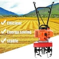thumbnail image 4 of 52cc 2-Stroke Petrol Cultivator, 3HP 9000RPM Mini Tiller with 1.2L Fuel Tank, 6" Depth & 7.9" Width, Garden Tiller for Digging, Soil Cultivation, 4 of 8