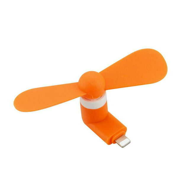 Mini Fan for iPhone, Simyoung Portable Fan for iphone ipad Micro USB Mobile Phone - Orange - Walmart.com