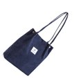 thumbnail image 1 of Sonducket Bolso de pana para niña, bandolera de moda, bolsas portátiles para botellas de agua para teléfono móvil, viajes al aire libre, Bolsas de mensajero y de hombro Azul oscuro, 1 of 6