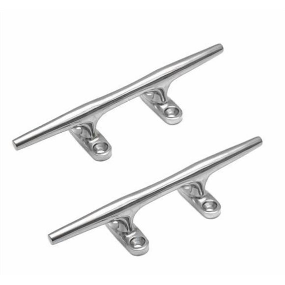 Marine Part Depot Two Stainless Steel Cleats 6"