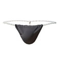 thumbnail image 2 of Jwputqe&nbsp;Mensg Strings and Thongs,Thongs,G-string Panties,Breathable,Cooling,Solid,Low Waist,Polyester,Gray,XL, 2 of 3
