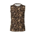 thumbnail image 6 of Picia Brown Camouflage Skull mens Cotton Tank Undershirts , Moisture-wicking Ribbed Tanks, Lightweight Cotton Tank Undershirts-Large, 6 of 8