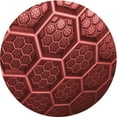 thumbnail image 1 of Ahgly Company Tapis de Zone Rond Lavable en Machine Rouge Pamplemousse Transitionnel, 8 Pieds Rond, 1 of 7