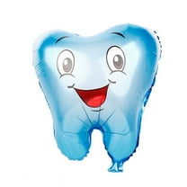 Blue Tooth Balloon Dentist Tooth Shaped Dental Mylar Balloon