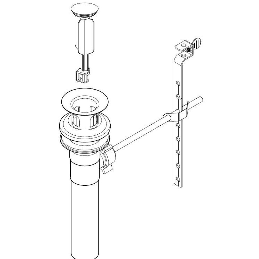 Pfister Bathroom Sink Drain 972021A Polished Chrome