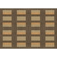 thumbnail image 1 of Ahgly Company Machine Washable Indoor Rectangle Transitional Bronze Brown Area Rugs, 7' x 10', 1 of 7