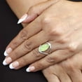 thumbnail image 5 of Natural Prehnite Women Jewelry 925 Sterling Silver Ring, 5 of 10