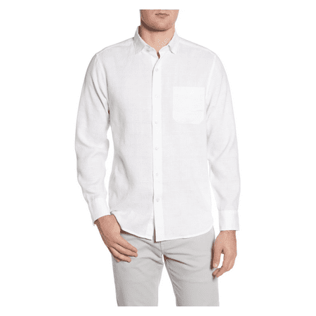 Tommy Bahama Men's Long Sleeve Shirt, WHITE,L
